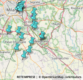 Mappa Via Alessandro Manzoni, 20077 Melegnano MI, Italia (9.376)