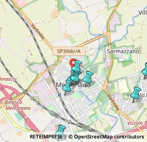 Mappa Via Ada Negri, 20077 Melegnano MI, Italia (1.08545)