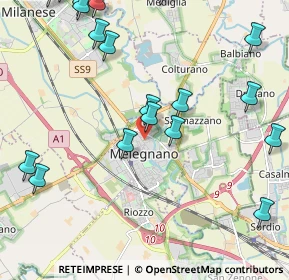 Mappa Via Ada Negri, 20077 Melegnano MI, Italia (2.8455)