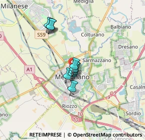 Mappa Via Ada Negri, 20077 Melegnano MI, Italia (1.23727)