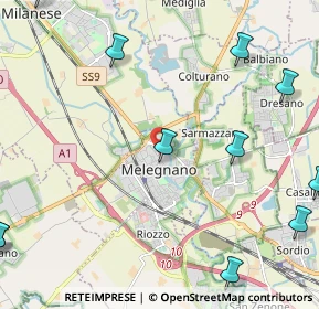Mappa Via Ada Negri, 20077 Melegnano MI, Italia (3.27909)