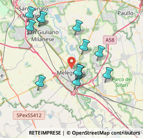 Mappa Via Ada Negri, 20077 Melegnano MI, Italia (3.8475)