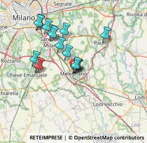 Mappa Via Ada Negri, 20077 Melegnano MI, Italia (6.19875)