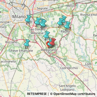 Mappa Via Ada Negri, 20077 Melegnano MI, Italia (6.68636)