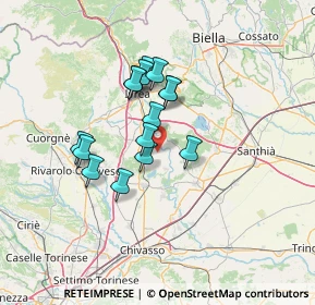 Mappa SP di Mazzè, 10019 Strambino TO, Italia (10.41133)