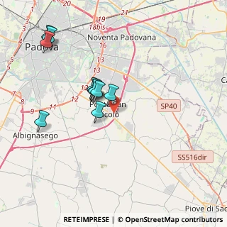 Mappa Via Udine, 35020 Ponte San Nicolò PD, Italia (3.52364)