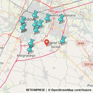 Mappa Via Sant'Antonio, 35020 Ponte San Nicolò PD, Italia (4.27)
