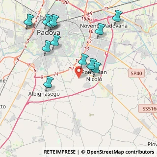 Mappa Via Sant'Antonio, 35020 Ponte San Nicolò PD, Italia (4.89214)