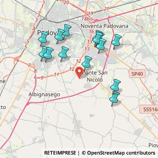 Mappa Via Sant'Antonio, 35020 Ponte San Nicolò PD, Italia (3.95214)