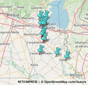 Mappa Via Levadello, 46043 Castiglione delle Stiviere MN, Italia (10.7625)