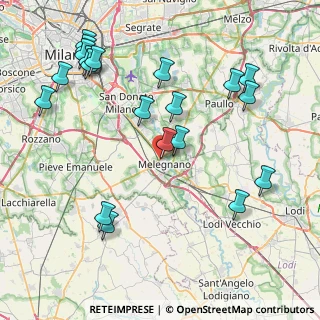 Mappa Via Lazio, 20077 Melegnano MI, Italia (9.6705)