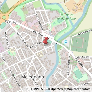 Mappa Via Dante Alighieri, 7, 20077 Melegnano, Milano (Lombardia)