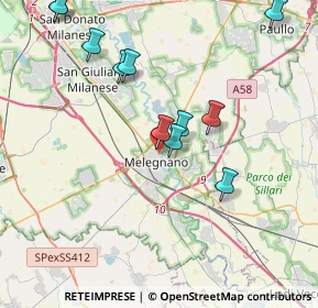 Mappa Via Dante Alighieri, 20077 Melegnano MI, Italia (4.16182)