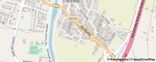 Mappa Ponte San Nicolò