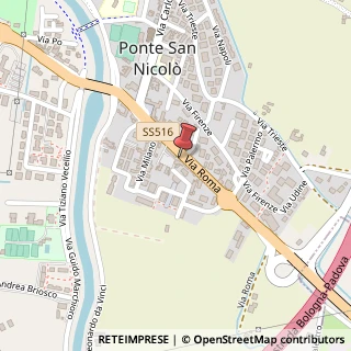 Mappa Via Roma, 20, 35020 Ponte San Nicolò, Padova (Veneto)