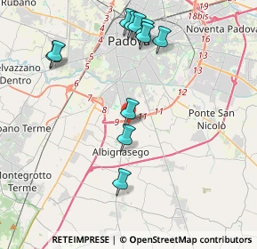 Mappa 35125 Palazzetto PD, Italia (4.29182)