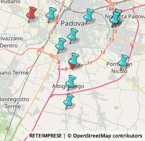 Mappa 35125 Palazzetto PD, Italia (4.465)