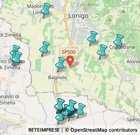 Mappa Via Cà Lasagna, 36045 Lonigo VI, Italia (2.6055)