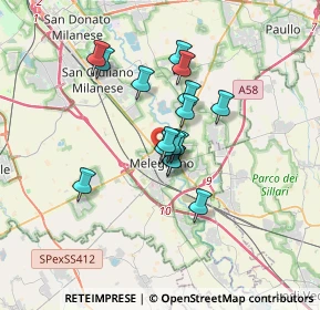 Mappa Via Vittorio Veneto, 20077 Melegnano MI, Italia (2.48875)