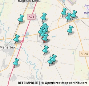 Mappa Via Luigi Pirandello, 25024 Leno BS, Italia (3.65375)