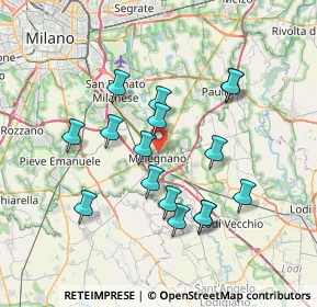 Mappa Via Edmondo de Amicis, 20077 Melegnano MI, Italia (6.71688)