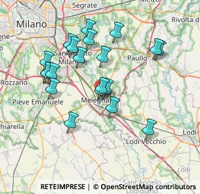 Mappa Via Giovanni Pascoli, 20077 Melegnano MI, Italia (6.858)