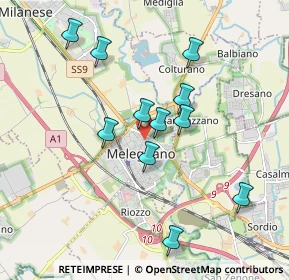 Mappa Via Edmondo de Amicis, 20077 Melegnano MI, Italia (1.70545)