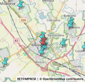 Mappa Via Giovanni Pascoli, 20077 Melegnano MI, Italia (2.26083)