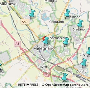 Mappa Via Carmine, 20077 Melegnano MI, Italia (3.26545)