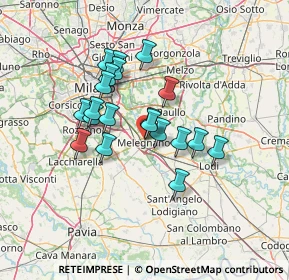 Mappa Via Giovanni Pascoli, 20077 Melegnano MI, Italia (10.918)