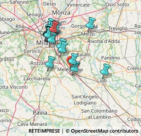 Mappa Via Edmondo de Amicis, 20077 Melegnano MI, Italia (13.3555)