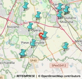 Mappa Via Privata Rinaldo Cavalli, 20085 Locate di Triulzi MI, Italia (4.58417)