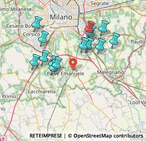 Mappa Via Privata Rinaldo Cavalli, 20085 Locate di Triulzi MI, Italia (6.95071)