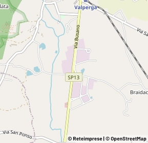 Mappa Via Busano, 10087 Valperga TO, Italia (0.56522)