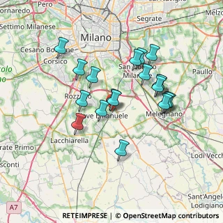 Mappa Via Rinaldo Cavalli, 20085 Locate di Triulzi MI, Italia (6.36211)