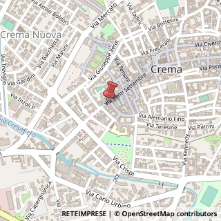 Mappa Via XX Settembre, 153, 26013 Crema, Cremona (Lombardia)