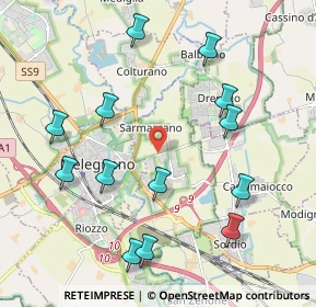 Mappa 20070 Vizzolo Predabissi MI, Italia (2.24615)