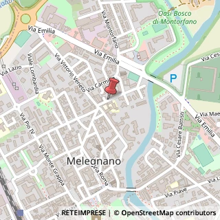 Mappa Via Giovanni Pascoli,  4, 20060 Melegnano, Milano (Lombardia)
