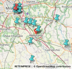 Mappa Via Camillo Benso Cavour, 20077 Melegnano MI, Italia (9.7425)