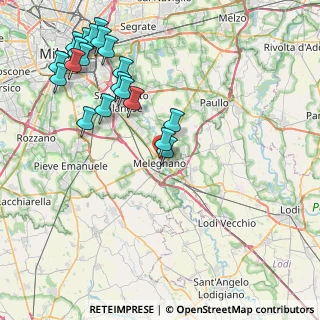 Mappa Via Camillo Benso Conte di Cavour, 20077 Melegnano MI, Italia (9.761)