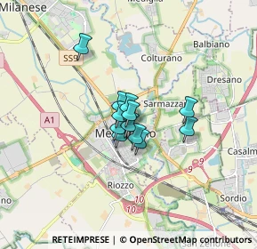 Mappa Via Camillo Benso Cavour, 20077 Melegnano MI, Italia (0.89)