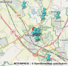 Mappa Via Camillo Benso Cavour, 20077 Melegnano MI, Italia (1.55909)
