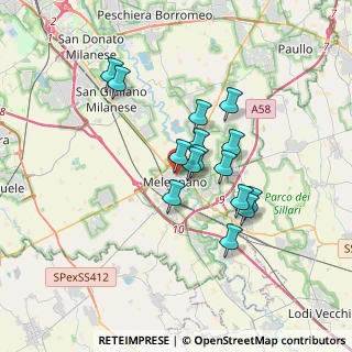 Mappa Via Camillo Benso Conte di Cavour, 20077 Melegnano MI, Italia (2.75733)