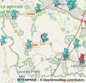 Mappa Via Pietro Mascagni, 20082 Noviglio MI, Italia (6.8745)