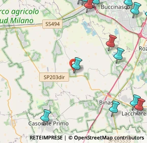 Mappa Via Pietro Mascagni, 20082 Noviglio MI, Italia (7.3275)