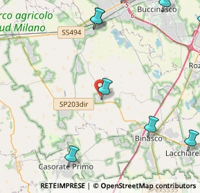 Mappa Via Pietro Mascagni, 20082 Noviglio MI, Italia (6.60091)