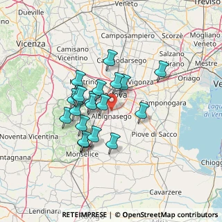 Mappa Vicolo Moretti Marcello, 35020 Albignasego PD, Italia (11.006)