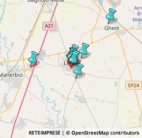 Mappa Quartiere Alcide De Gasperi, 25024 Leno BS, Italia (1.55364)