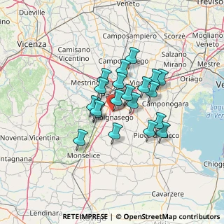 Mappa Vicolo Gozzano, 35020 Albignasego PD, Italia (9.7825)