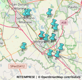 Mappa Via Biagio Miracoli, 20077 Melegnano MI, Italia (3.25538)